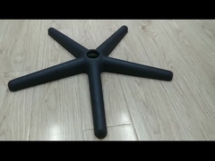 Cadeira de escritório de design padrão Base giratória com rotação de 360 graus Pés de cinco estrelas de nylon preto e branco