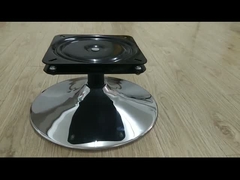 Acessórios de cadeiras de bar, cadeira de sofá cromado com disco fixo Rotação e retorno automático Função