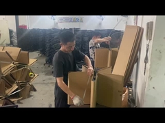 por grosso 700mm cadeira de escritório preto de nylon base giratória com suporte lombar e rolos