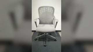 Cadeira de escritório cinza Ultimate Comfort ergonômica