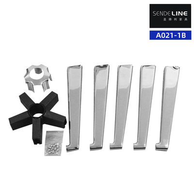 Bom preço Desmontar Acessórios de cadeira giratória Chrome / Spray Bifma Test Base de pé de cinco estrelas on-line