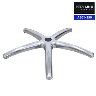 Bom preço Cadeira de escritório ergonômica Base de metal com 360° girável e altura ajustável Liga de alumínio durável on-line