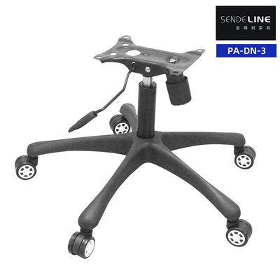 Capacidade de peso 300 libras Cadeira giratória de escritório Stand Nylon preto Five Star Foot