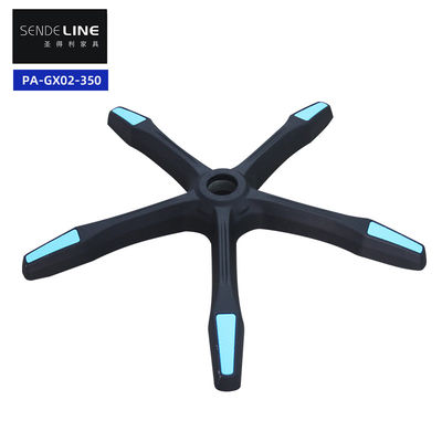 Bom preço Cadeira de escritório preta base giratória movimento suave raio 340mm com rodas on-line