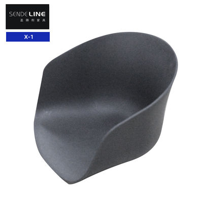 Cadeira de escritório de plástico Cadeira giratória Caixa de assento Cadeira de plástico acessórios Preto branco