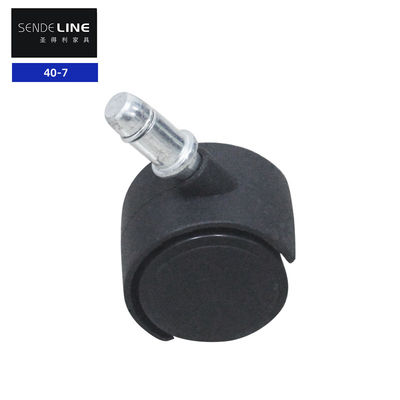 Cadeira giratória de escritório Rodas de substituição 40mm Rodas de centro de roda preto Polia Rodas de cardão