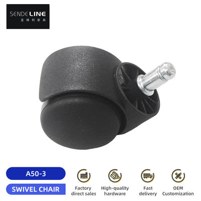 Bom preço Reposição de rodas de cadeiras de escritório de nylon 50 mm Anel / Filamento Cardan Bifma Test on-line