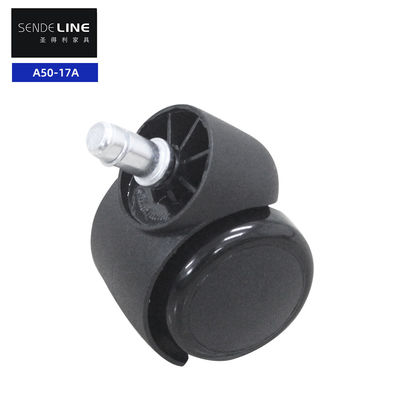 0.5kg Carga cadeira de escritório substituição de rodas Nylon 50mm 5 rodas cadeira de escritório pole