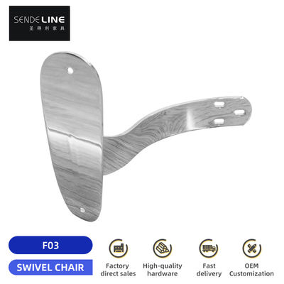 Bom preço Cadeira de escritório de ferro cromado Reposição de encosto de braço Ergonômica para cadeiras de classe grande on-line