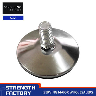 Bom preço Pés de substituição de cadeira de ferro com sola preta não escorregadia comprimento do fio 12 mm / 13 mm on-line