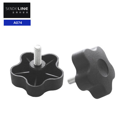 Bom preço Pés de mesa ajustáveis pretos M8 comprimento de fio 20 mm substituição de pés de cadeira de escritório on-line