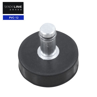 Bom preço M11 Pés de mesa ajustáveis 43 mm Diâmetro da base Cadeira de borracha de escritório preta almofadas de pés on-line