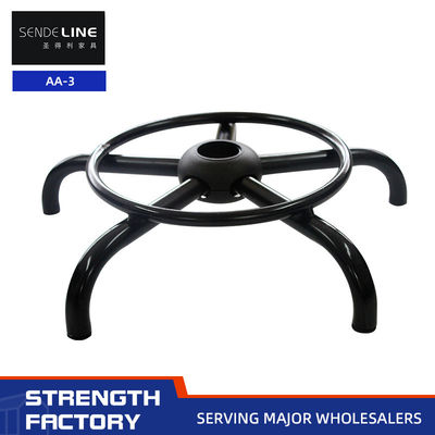 Bom preço Acessórios de banquinho de bar preto cadeira giratória anéis de pé base de pé de cinco estrelas on-line