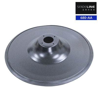 Bom preço Base de cadeira de barbeiro de cor preta eletroplata com espessura de parede de spray circular 3.0 on-line