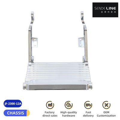 Bom preço Alumínio Ligação de apoio de pés cadeira de barbeiro Eletroplated Cor Titânio Revestido de Ouro Pedaço Trim de cabelo cadeira Acessórios on-line