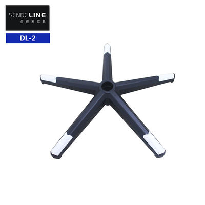 Bom preço Cadeira de escritório de nylon preta Base giratória com suporte lombar e rodas on-line