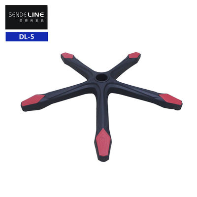 Bom preço Cadeira de escritório de nylon preta ajustável em altura Base giratória com suporte lombar e rodas on-line