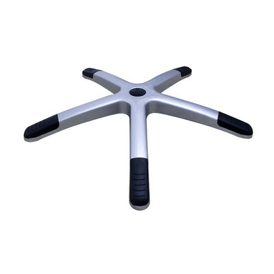 Bom preço Base de cadeira de escritório de nylon de prata de 700 mm de alta qualidade com suporte lombar e rodas on-line