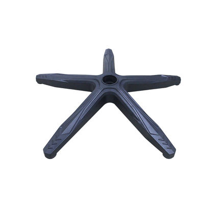 Base de cadeira de escritório de 640 mm preto de alta qualidade com suporte lombar e rolos