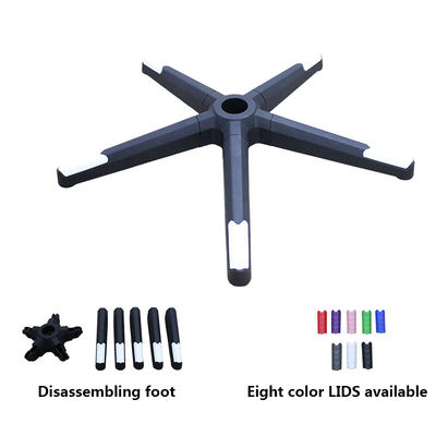 Bom preço Fabrica Grátis cadeira de escritório base giratória com desmontagem preto Nylon Bifma testado raio 350mm on-line