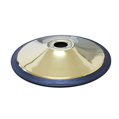 Bom preço Chave de barbeiro de chapa de ferro ouro Base 7,5 kg Peso 1,4 mm Parede para cadeira de beleza de salão on-line