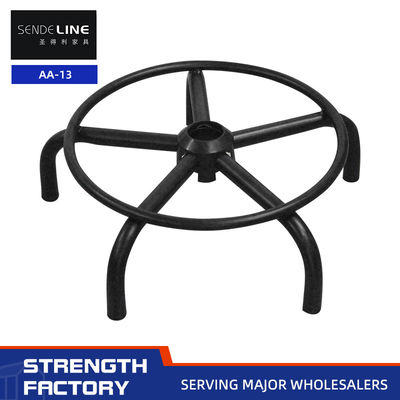 Bom preço Spray preto Bar Stool Acessórios 430mm Five Star Foot PU base de cadeira on-line