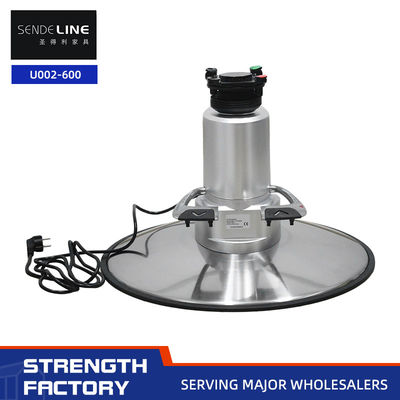 Bom preço 600 mm Base de cadeira de barbeiro de cromo Elétrico 140 # Equipamento de salão de beleza - Altura ajustável 41-53cm on-line