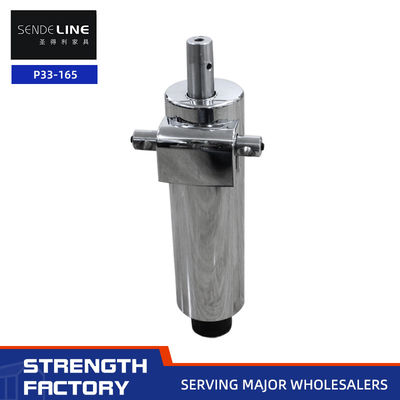 Bom preço 165mm de viagem Base de cadeira de barbeiro cromado com 5,2 kg de bomba de óleo de ferro fundido Pressão de elevação 200 N on-line