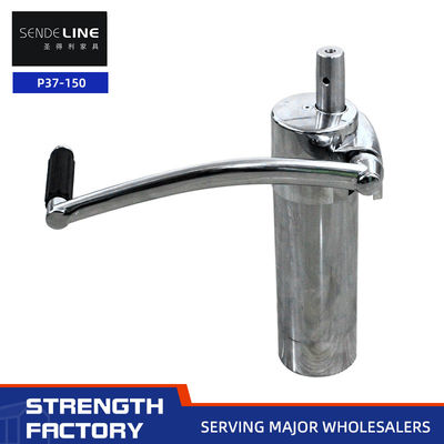 Bom preço Base de cadeira de barbeiro profissional com tratamento de superfície de cromagem de braço único 150 viagens bomba de óleo de elevação on-line