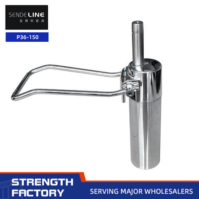 Bom preço Cor de revestimento / Ouro 5 kg Base de cadeira de barbeiro de ferro fundido com 150 mm de viagem Elevador de bomba hidráulica on-line