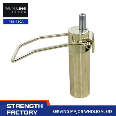 Bom preço Ouro 5 kg Base de cadeira de barbeiro de ferro fundido com 150 mm de viagem Elevador de bomba hidráulica on-line