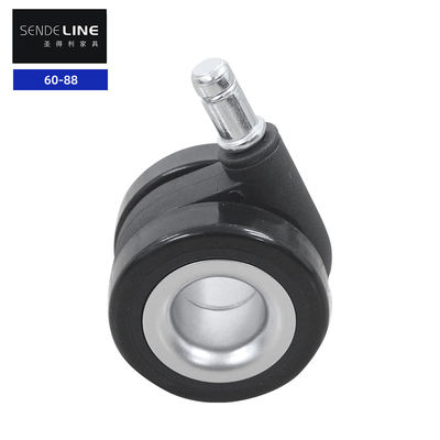 Bom preço Cadeira de escritório em prata oca Castor para cadeira giratória 60mm Diâmetro Carrinho Médico Roda Caster on-line