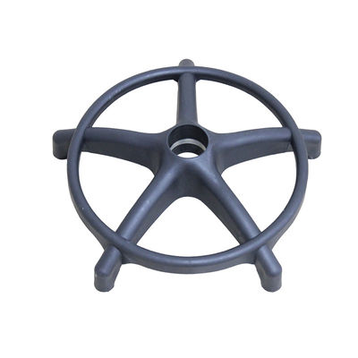Cadeira de escritório pneumática branca / preta Base giratória com rodas 0,7 kg 105 mm