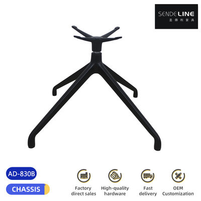 Bom preço Base de cadeira giratória ergonômica de metal Base de escritório de alumínio preto on-line