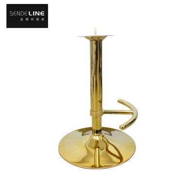 Bom preço Gráfico de cadeiras de bar Acessórios Titânio Ouro cadeiras de bar redondas Apois de pés Base cadeira de bar Apois de pés de uma peça on-line