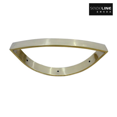 Bom preço Titânio ouro cadeira de salão de beleza aço inoxidável mangueira cadeira de barbeiro base alto desempenho e durabilidade on-line