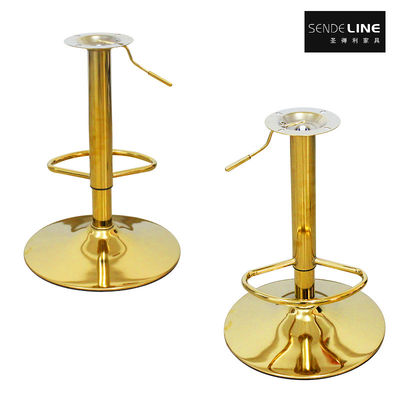 Acessórios de banquinhas de bar ajustáveis de cor de ouro de titânio com soldagem por tubos