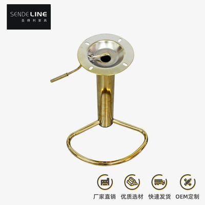 Acessórios de pedal de cadeira de bar moderna de ouro de titânio com função ajustável