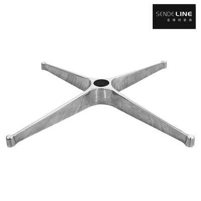 Cadeira de escritório de 4 estrelas Base de cor polida / cor de cromo de liga de alumínio fundição integrada de moldagem integrada