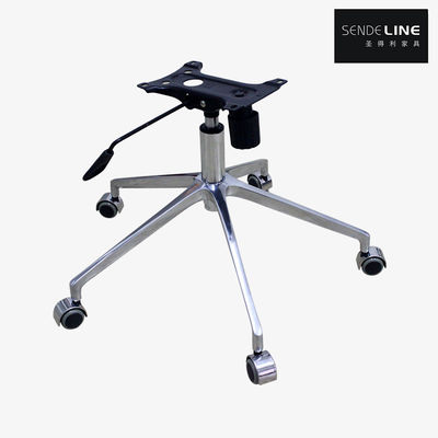 Bom preço Cadeira de escritório ergonomicamente ajustável com base de liga de alumínio polido de 700mm on-line