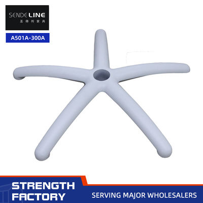 Bom preço 75 mm base de cadeira de escritório ergonomicamente ajustável com diâmetro de 600 mm e pernas de liga de alumínio branco de 5 estrelas on-line