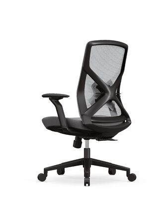 Bom preço Cadeira de escritório com braços ajustáveis de tecido de malha respirável e design ergonômico confortável on-line