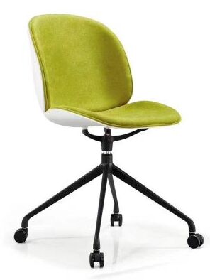 Bom preço Moagem por injecção integrada Cadeira de plástico moderna com rodas para sala de espera de escritório Salão de conferências e soluções de assentos de cafetaria on-line