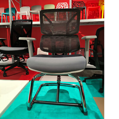 Bom preço Encosto de braço Sim Cadeira giratória de escritório Confortável Ergonômica Ajustável de altura de malha Requisito de montagem de encosto on-line