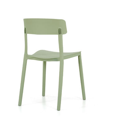 Bom preço Cadeira de plástico de pé cilíndrico sólido fabricada com PP GF importado perfeita para assentos de cafeteria on-line