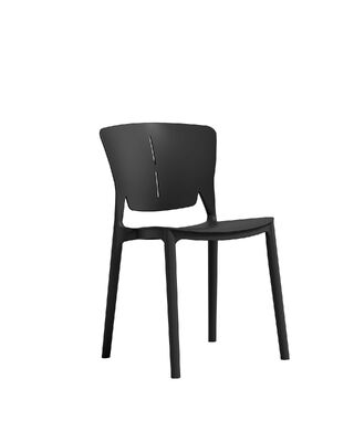 Bom preço Cadeira de jantar Cadeira de plástico moderna Altura total 81cm Design contemporâneo Leve e durável Adequado para uso interno ao ar livre on-line