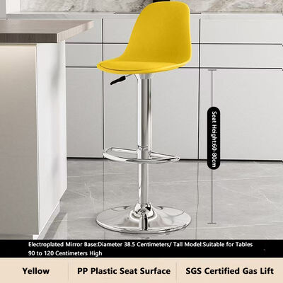 Bom preço Cadeira de bar com altura ajustável de 60-80 cm com rotação de 360 ° e cores personalizáveis para assentos versáteis on-line