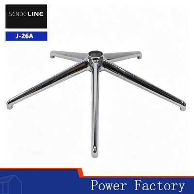 Bom preço Polished Aluminum Alloy Five-star Feet Office Chair Base de metal com 700 mm de diâmetro e 162 mm de altura on-line